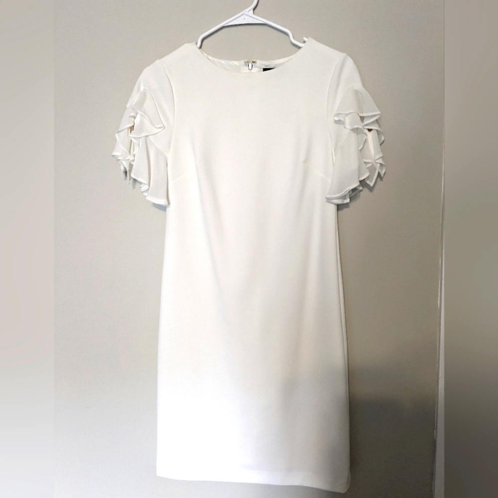 DKNY White Sheath Dress